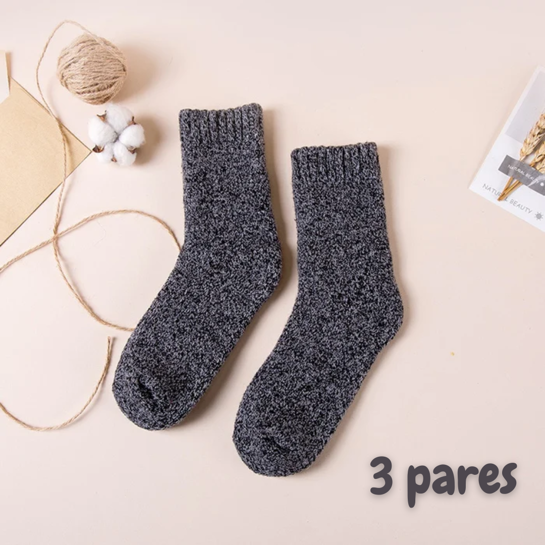 Meias de Inverno Lã Ultra Premium - Combo com 3 pares