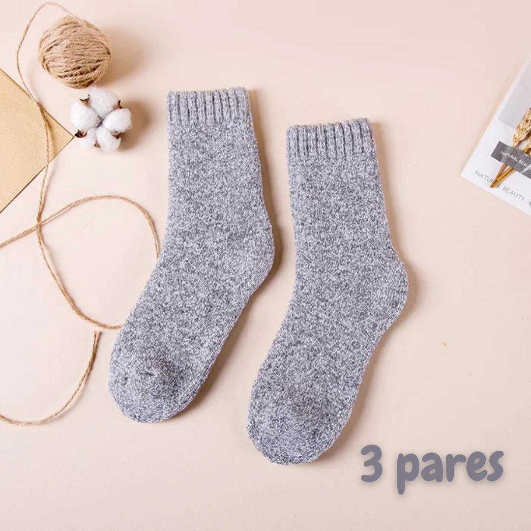 Meias de Inverno Lã Ultra Premium - Combo com 3 pares