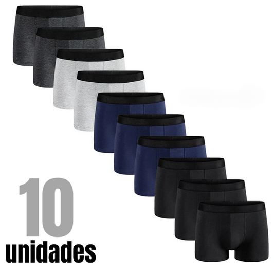 Cuecas Boxer - 10 peças neutras