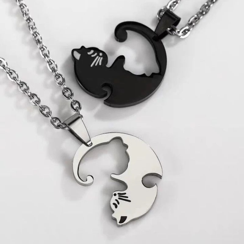 Colar Yin Yang Cats